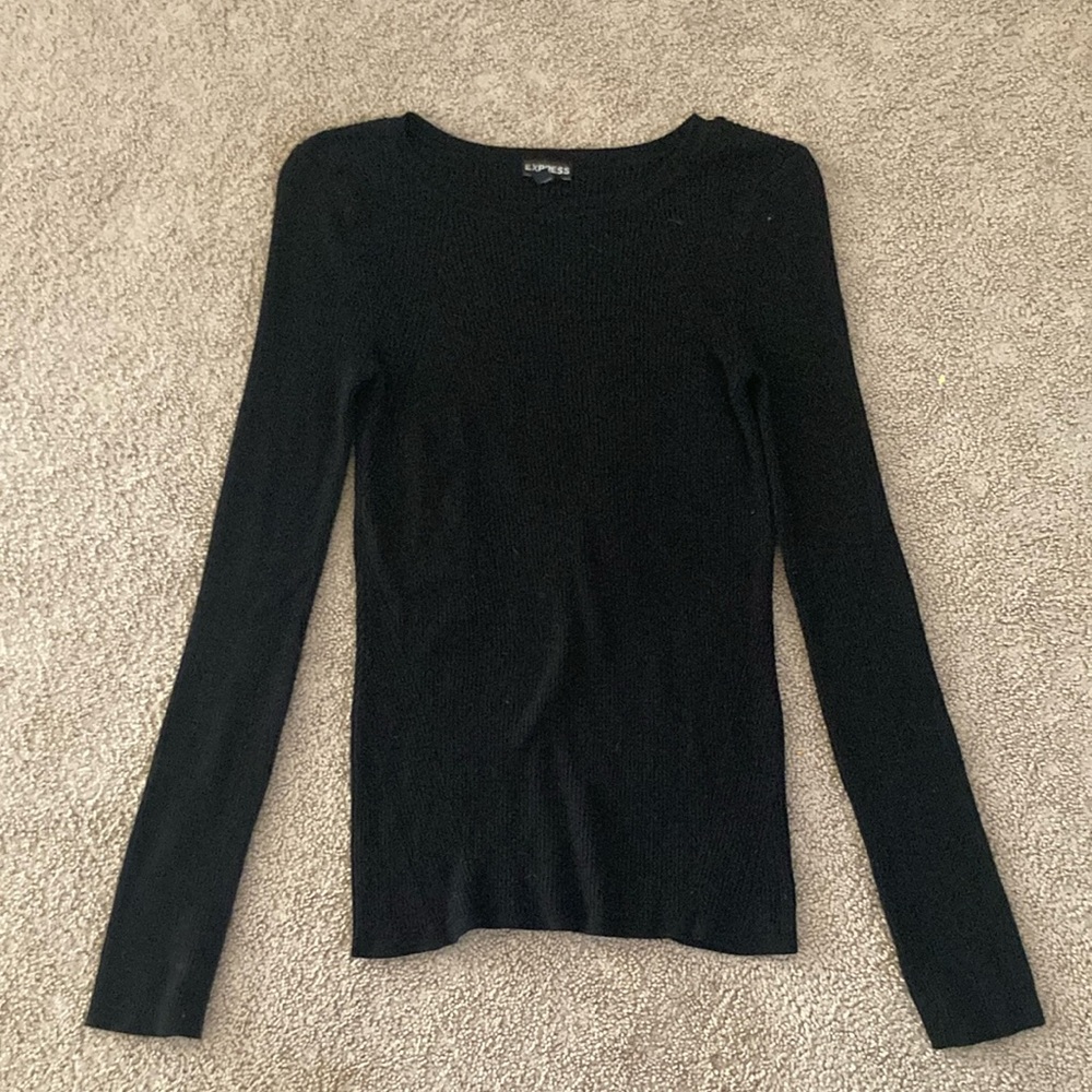 Black Long Sleeve Women's Top
